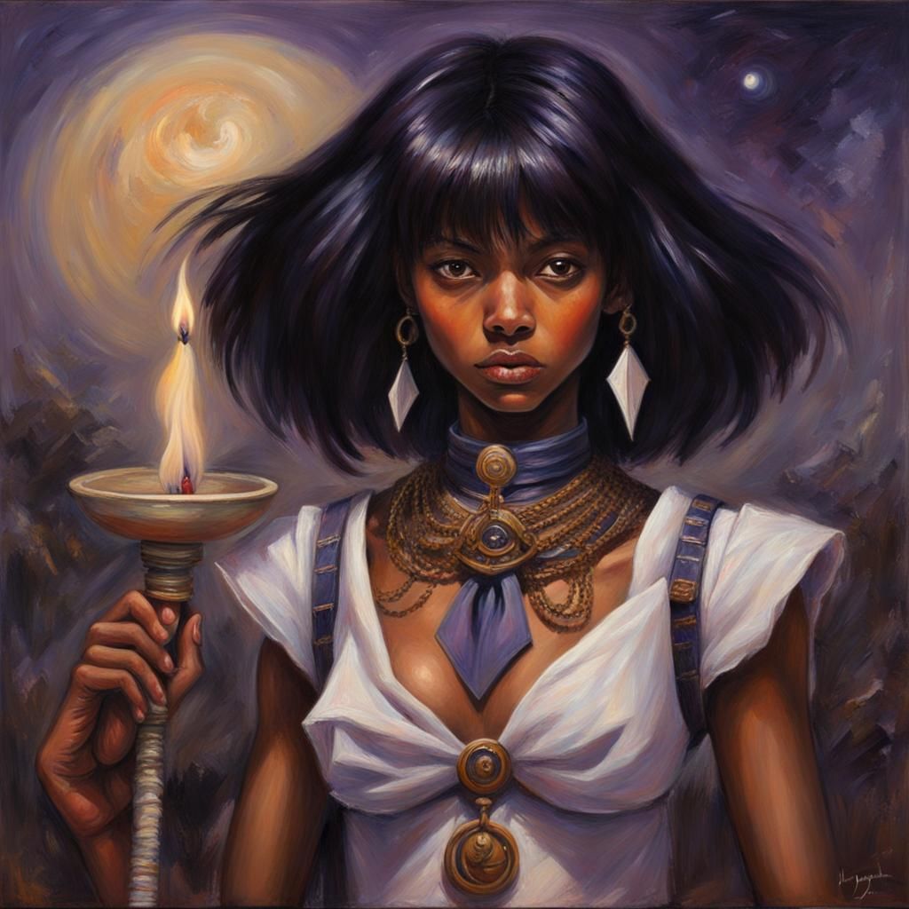Sailor Saturn As A Haitian Vodou Manbo