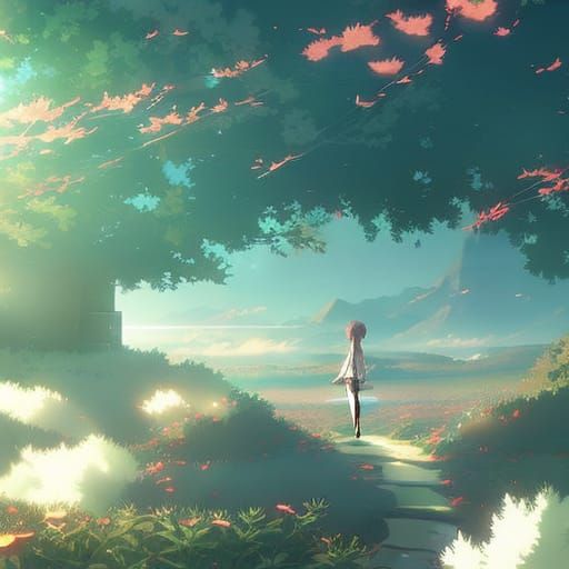 Anime Key Visual in Style of Makoto Shinkai