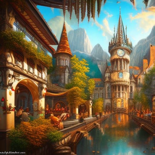 Majestic German Beer Garden in Unreal Engine 5