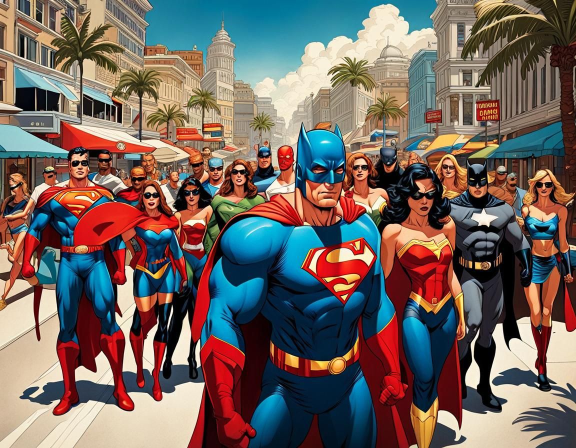 Super-Villain Models in Translucent Latex Outfits