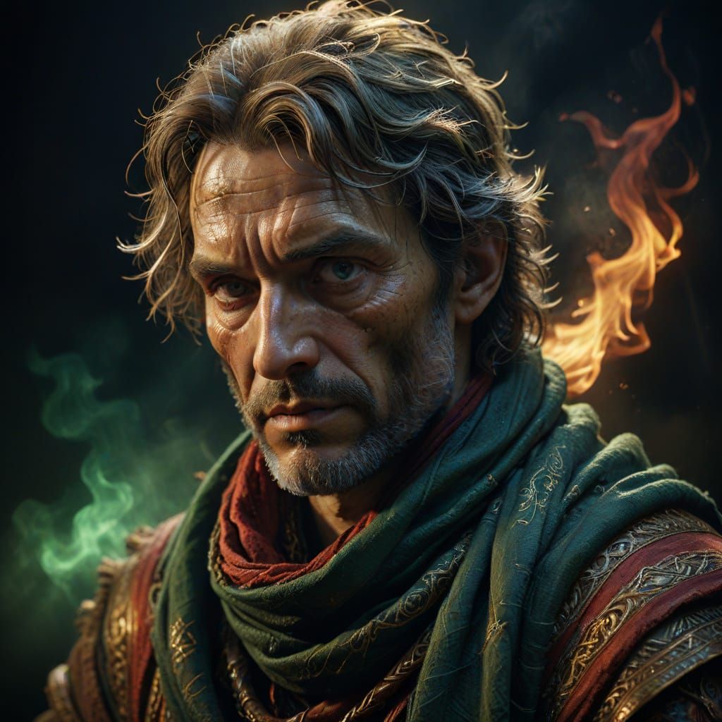 Ancient Mystic in Earthy Hues