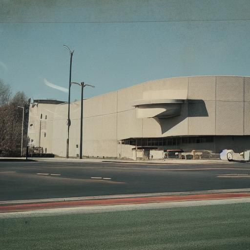 Retro-Futuristic 1970s Science Lab Exterior