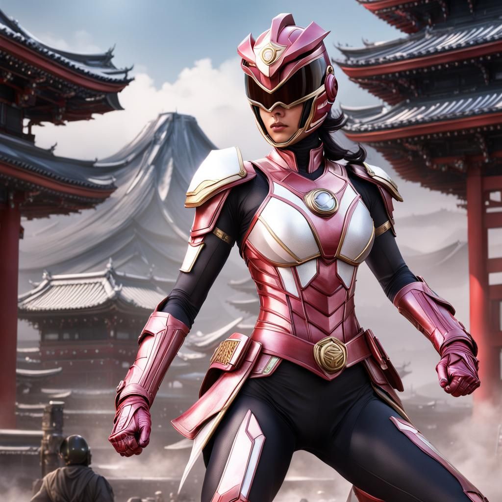 Feminine Guardian Superhero in Comic Book Style