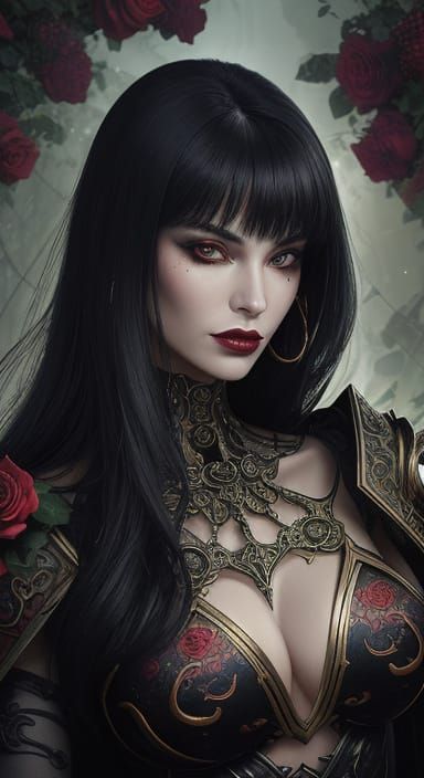 Fantastic Fantasy art. Blood queen. Vanpirella. D&D characte...