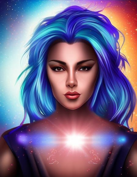 Aries Woman: Hyperrealistic Astrology Concept Art