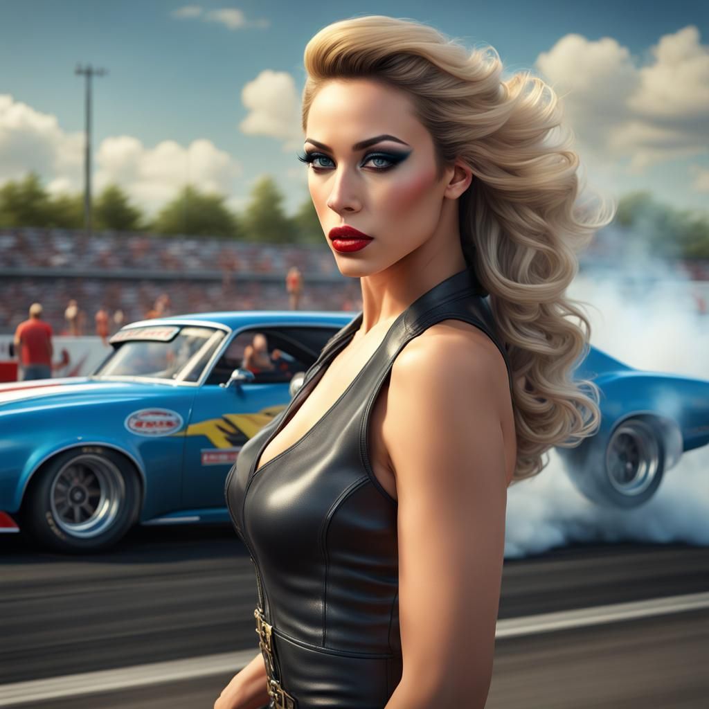 Photorealistic Drag Race with Detailed 3D Rendering