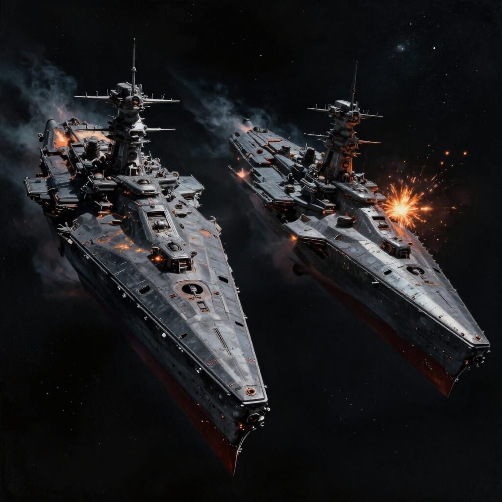 Epic Space Battleships in Cosmic Duel