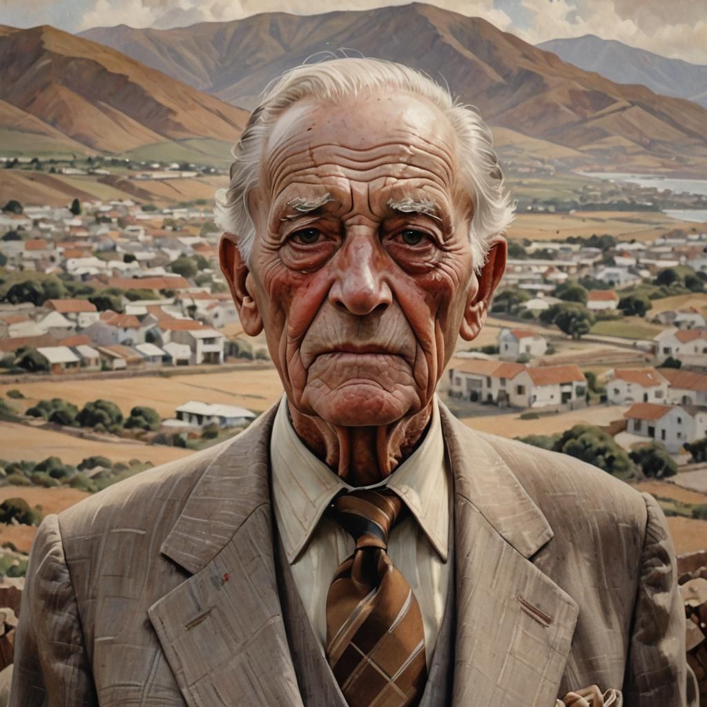 Portrait of an English Gentleman in Earth Tones