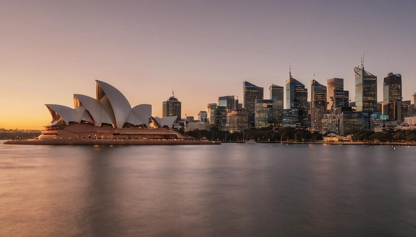 Sydney Opera House at Sunset: Photorealistic Landscape