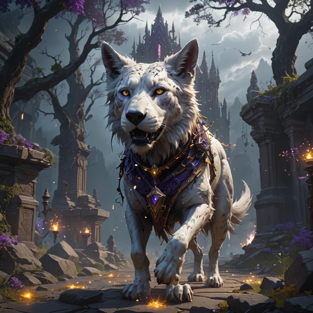 Wiccan Priestess of Light: Dark Fantasy Art