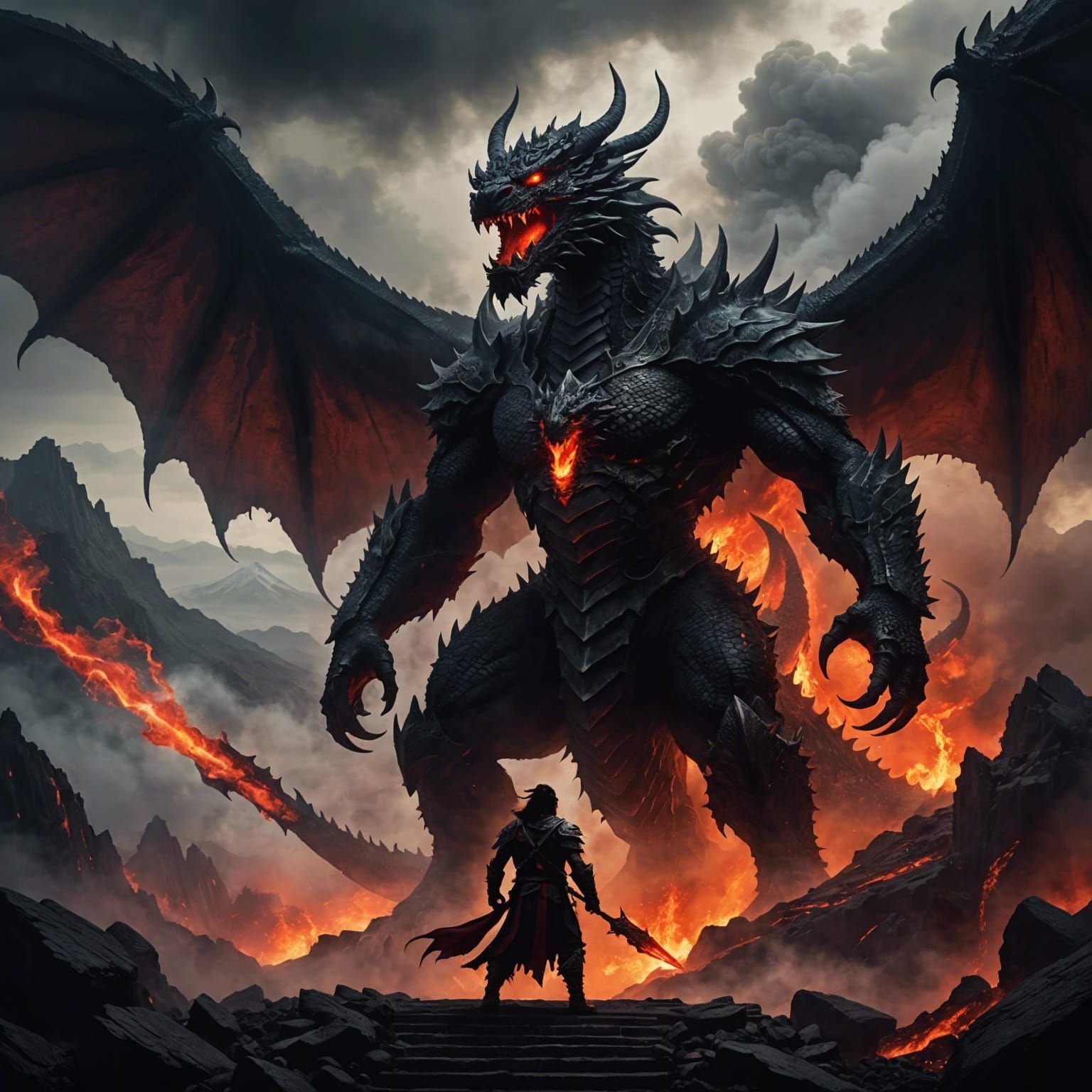 Demon Warrior vs Human Warrior