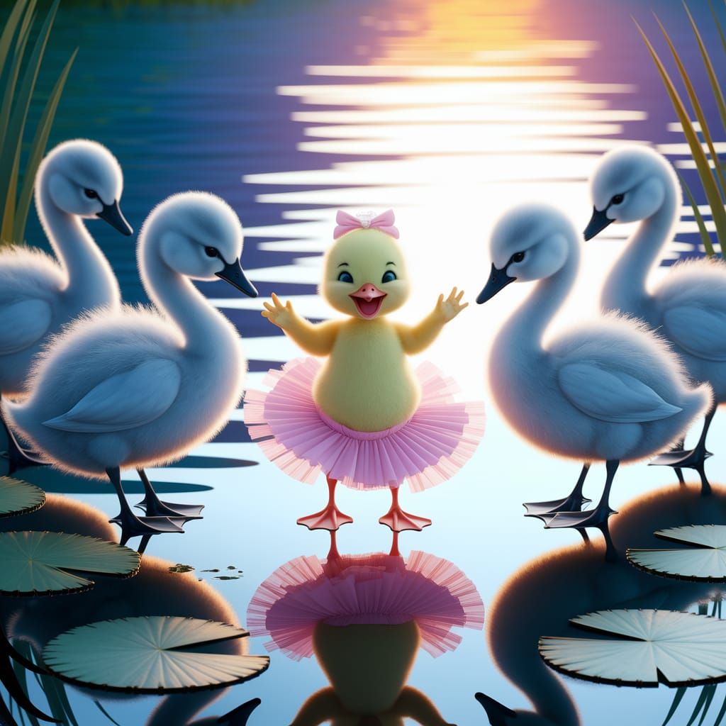 Duckling's Dance at Swan Lake Ballet