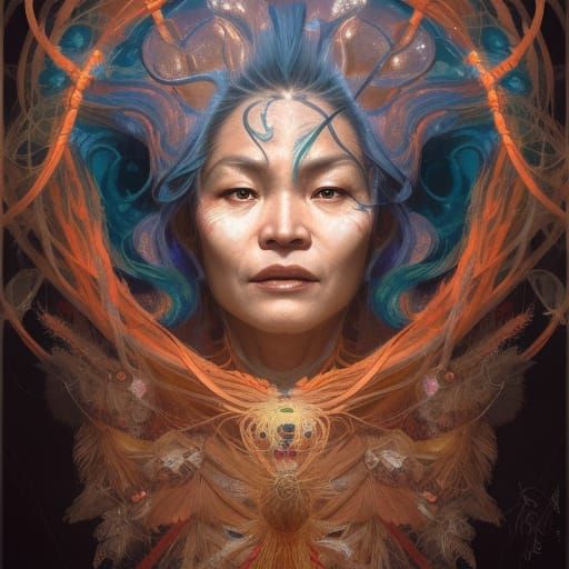 Hopi Grandmother Spider Goddess Portrait