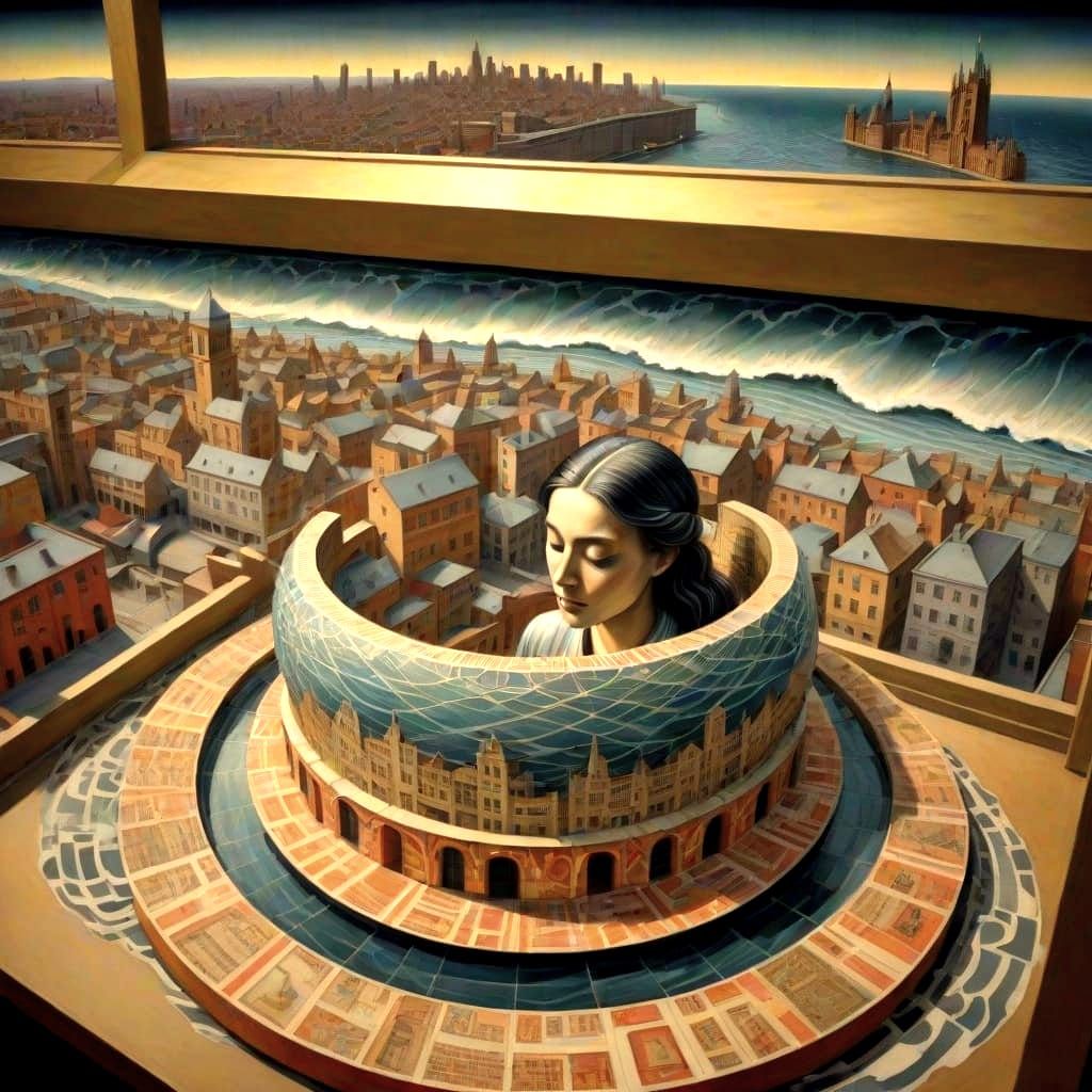 Shakespeare's London Tower in Infinite Cityscape