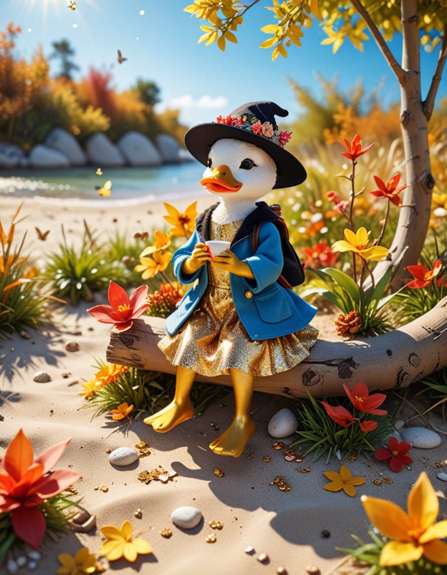 Whimsical Witch Tea Party in Sunny Meadow