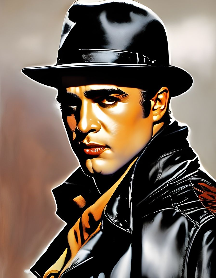 Brando Portrait in Comic Book Style