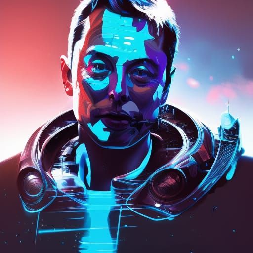 Hyperdetailed Portrait of Elon Musk in 8k Resolution