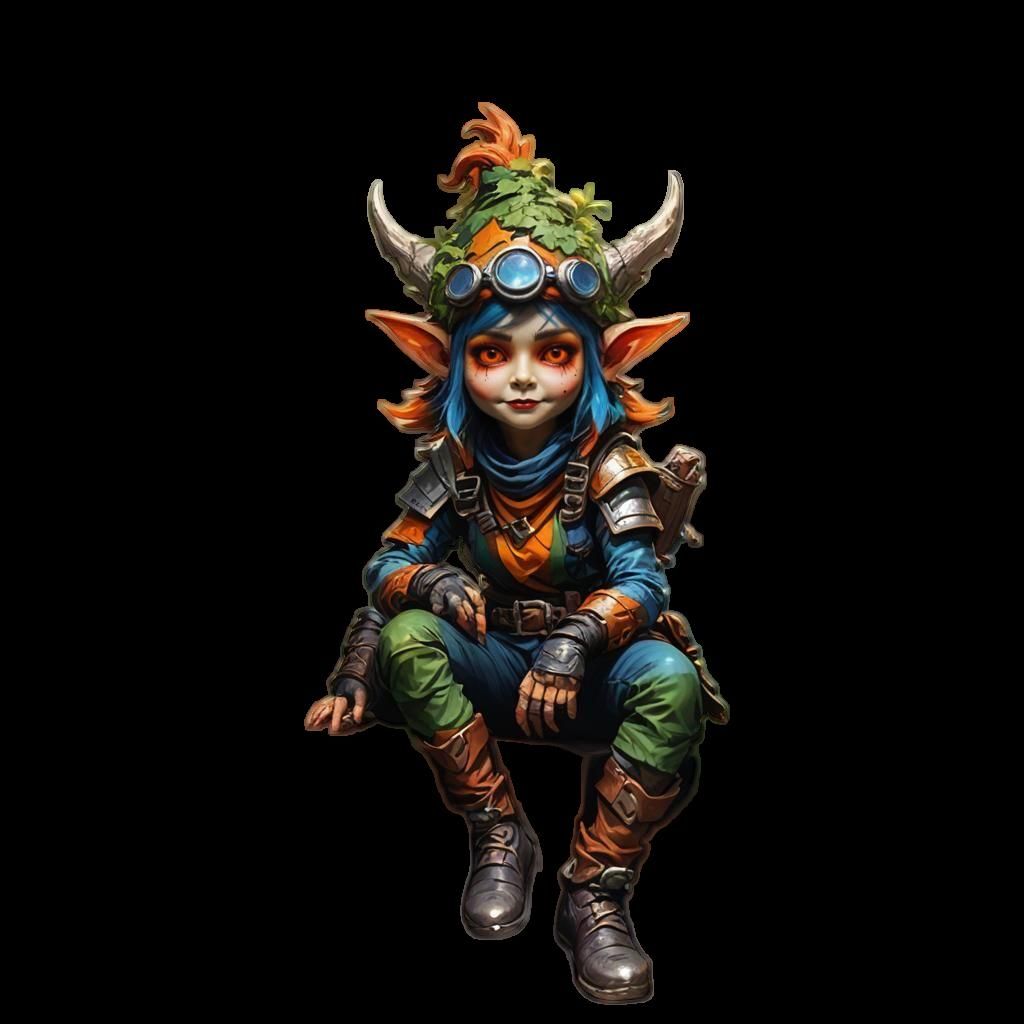 Gnomish Rogue with Goggles: Fantasy Concept Art