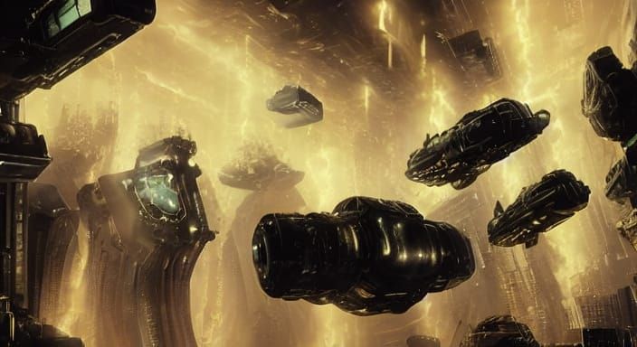 Cyberpunk Underground Metropolis in Neon Noir