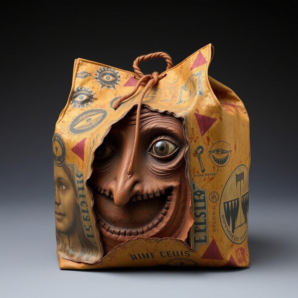 Surreal Package Inspired by Ernst, Rauschenberg and Man Ray