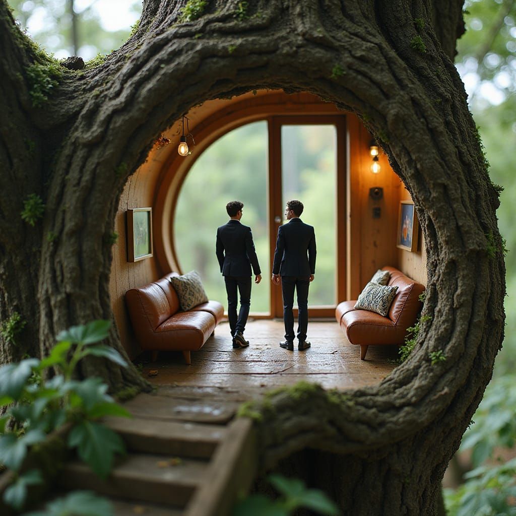 Modern Treehouse Hideaway for Miniature Humans