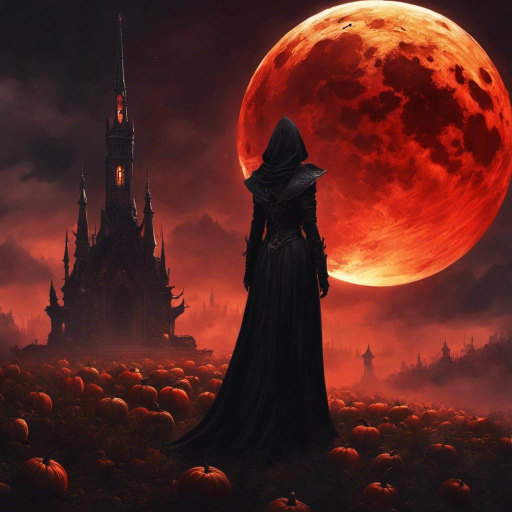 Gothic Witch Queen Before Blood Moon