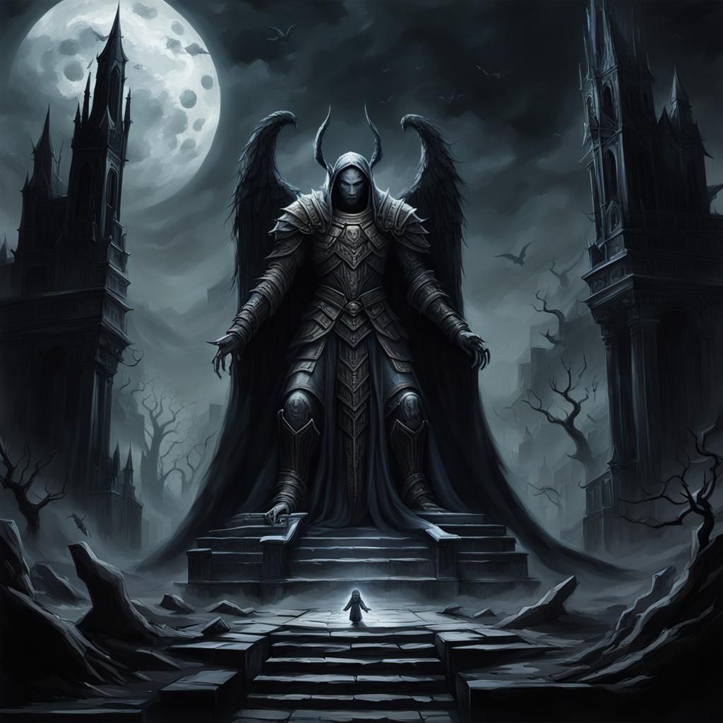 Haunted by ill angels only,

Where an Eidolon, named NIGHT, ...