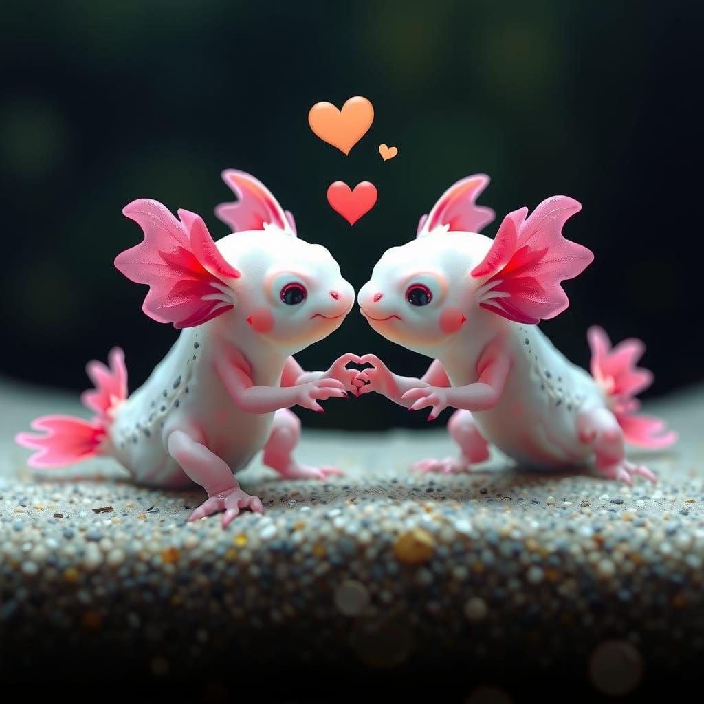 Axolotls in Tender Amour