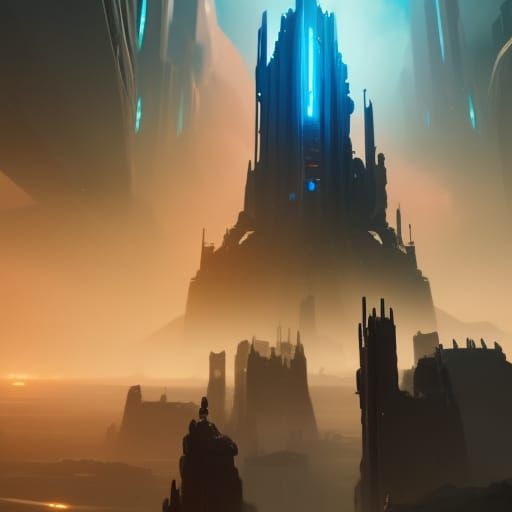 White Horse Under Pale Moon, Dark Fantasy Art