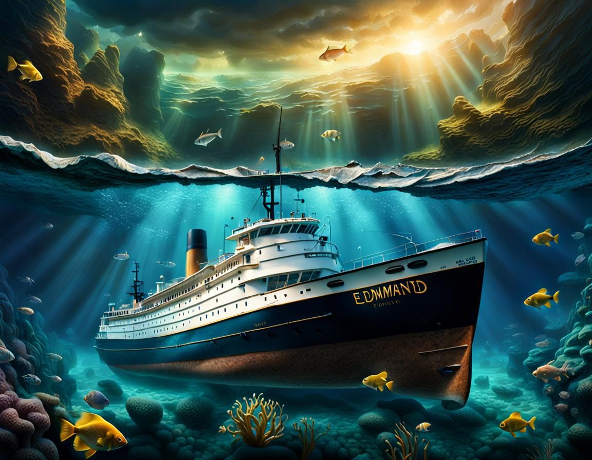 Underwater Wreck of the Edmund Fitzgerald