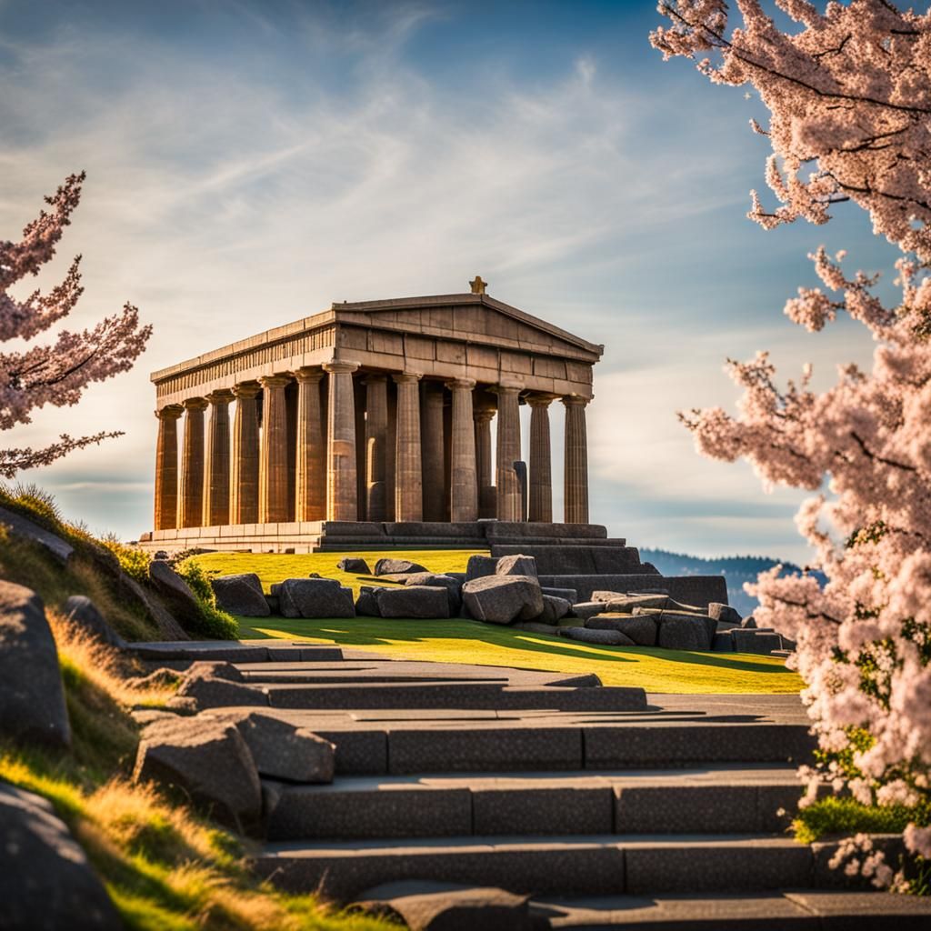 Modern Temple of Poseidon in Seattle, WA