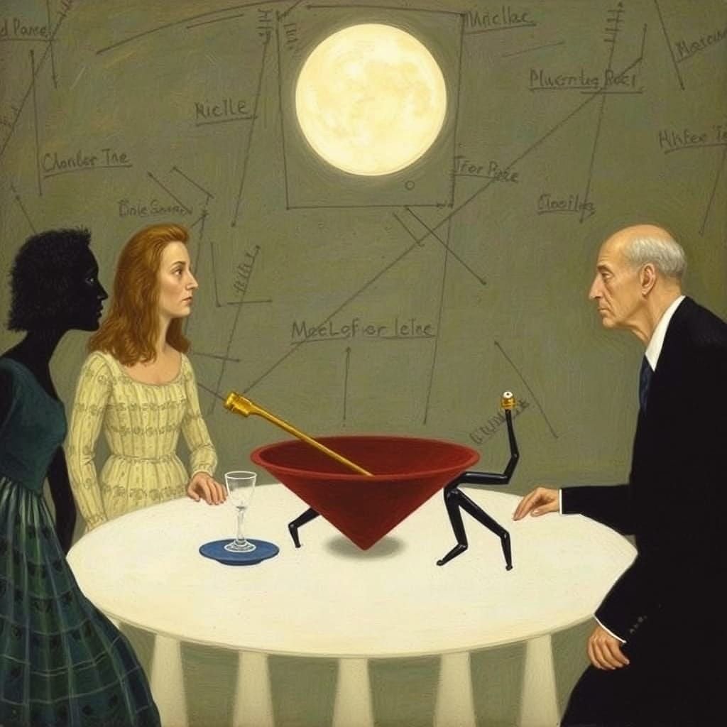 Abstract Composition in Mid-Century Style