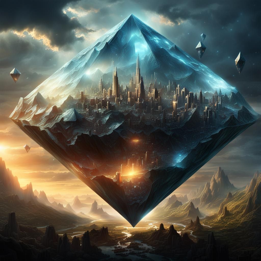 Brilliant Diamond Rising: Epic Cinematic Digital Art