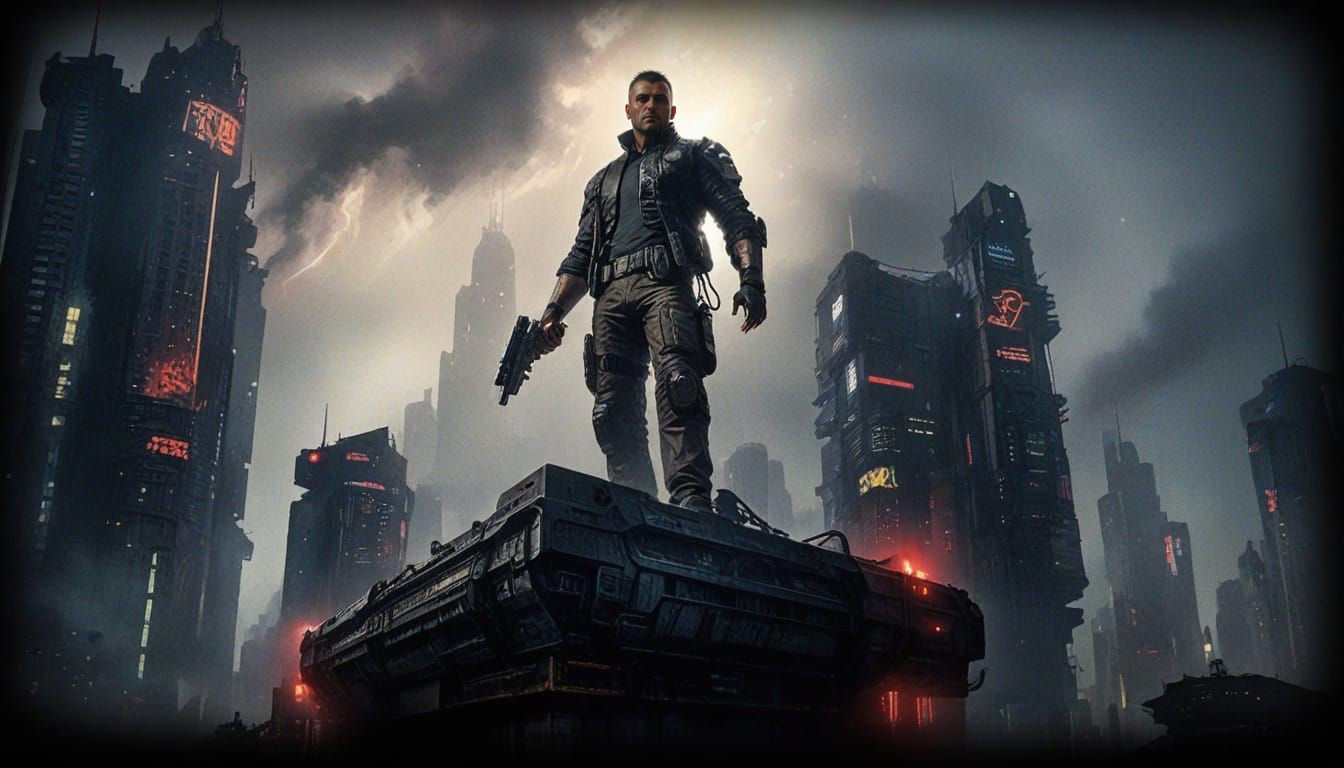 Neon Dreams in a Rain-Soaked Metropolis