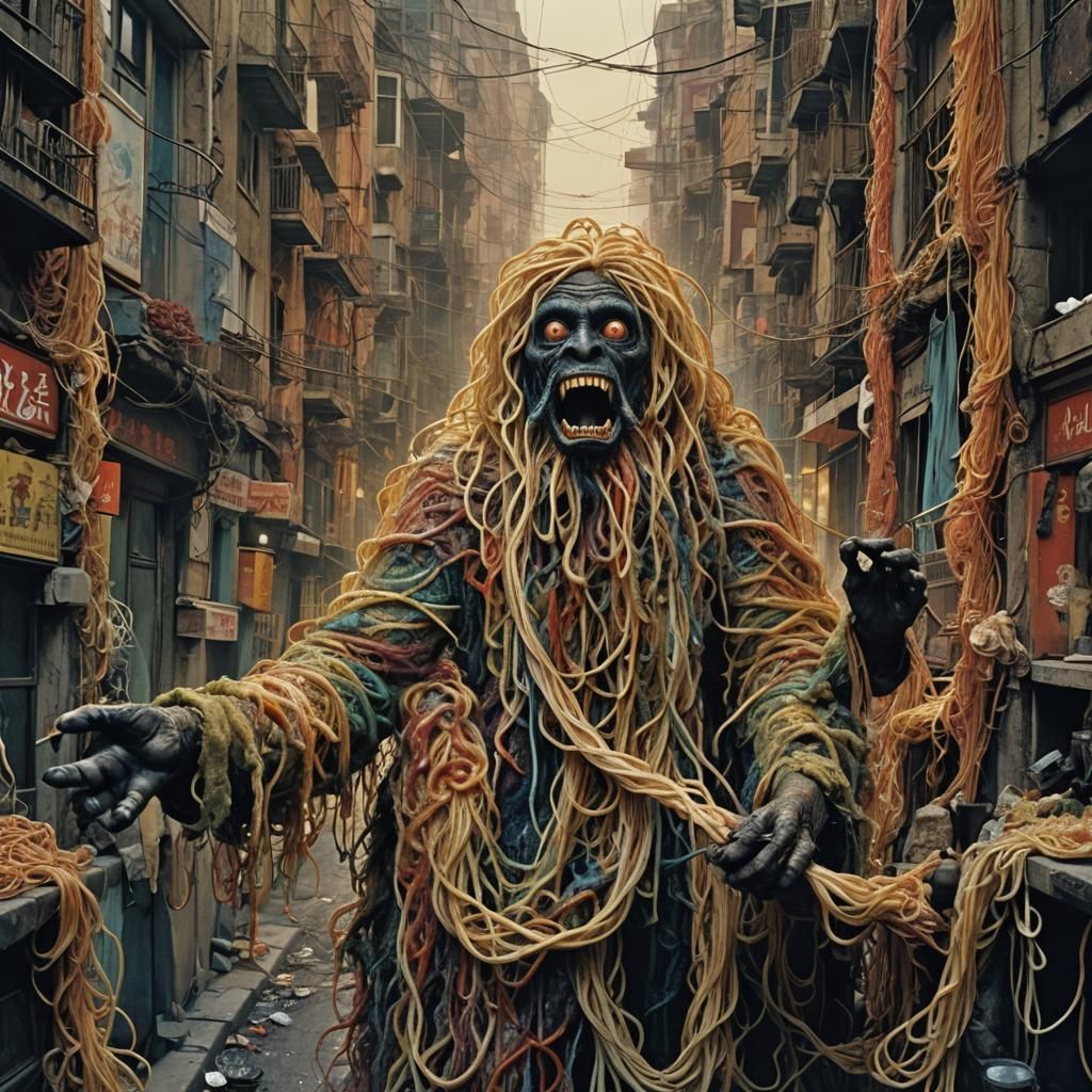 Surreal Spaghetti Yeti in Dystopian Istanbul
