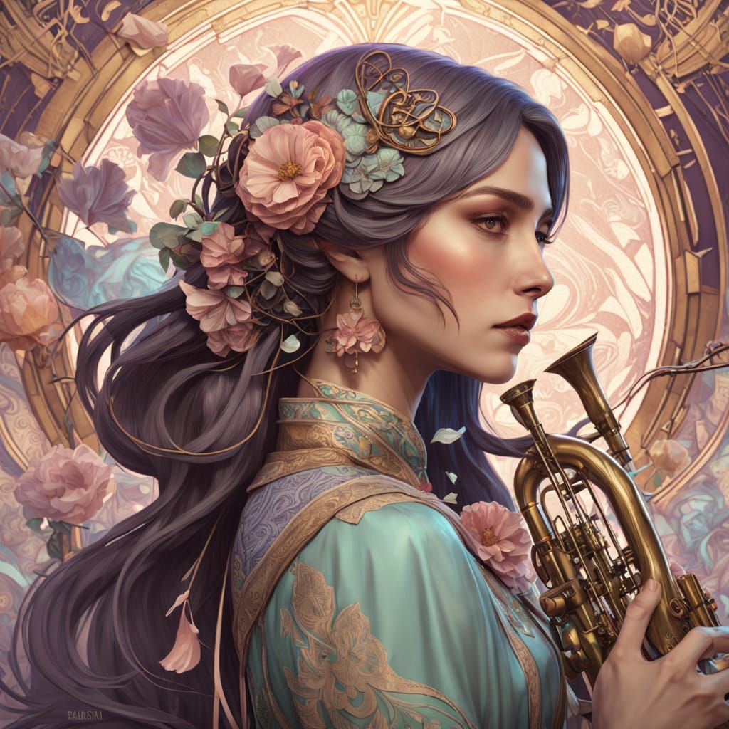 Whimsical Heart Serenade in Pastel Hues