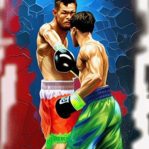 Hyperdetailed Boxing Portrait in Artgerm Style