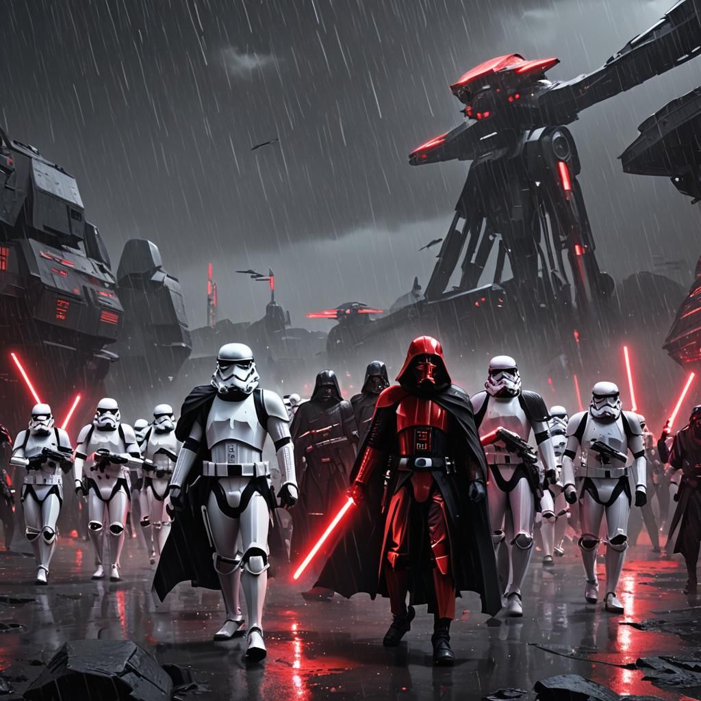 Star Wars Sith Stormtroopers on Qimir Planet