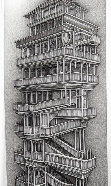 Impossible geometry in the style of Escher