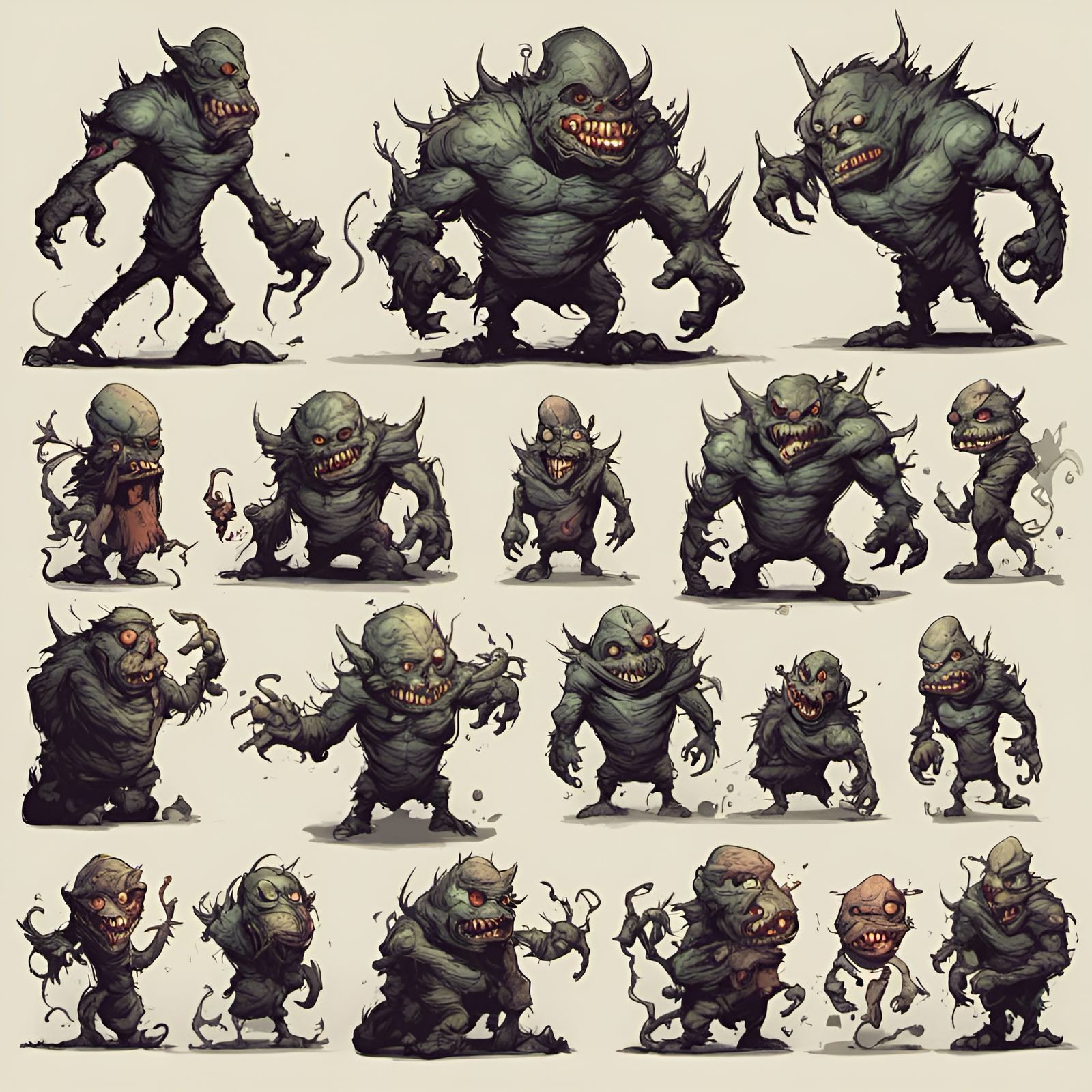 Character design a spooky monster