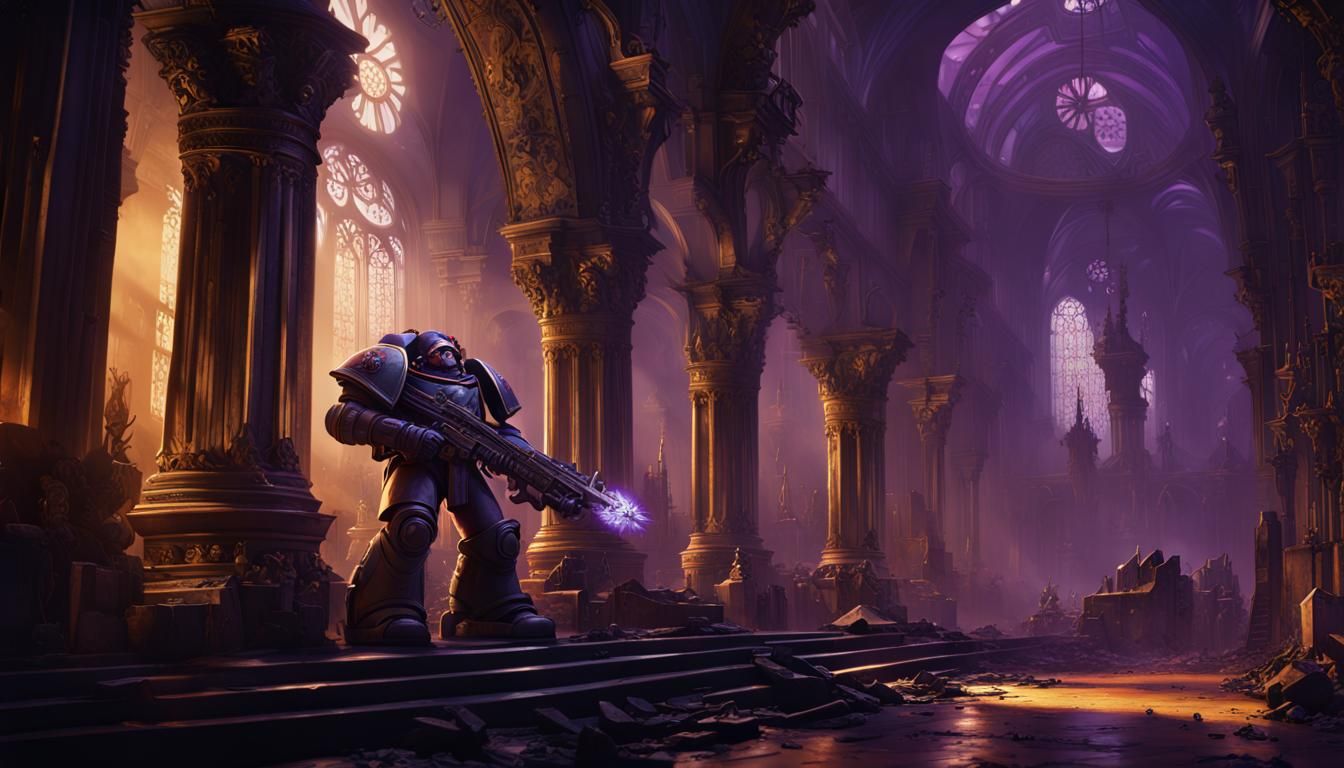 Dark Fantasy Warhammer 40k Concept Art