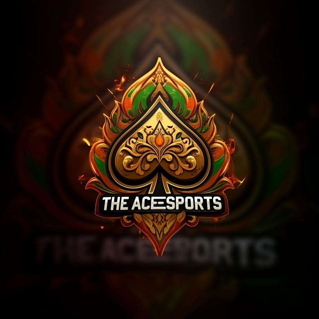 The Ace Esports Logo: Indian-Inspired 3D Emblem