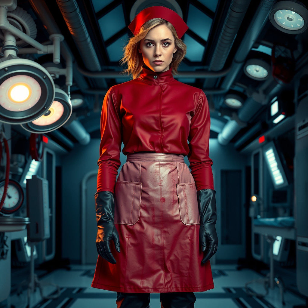 Gillian Anderson as Young Nurse in Dark Underworld Hospital