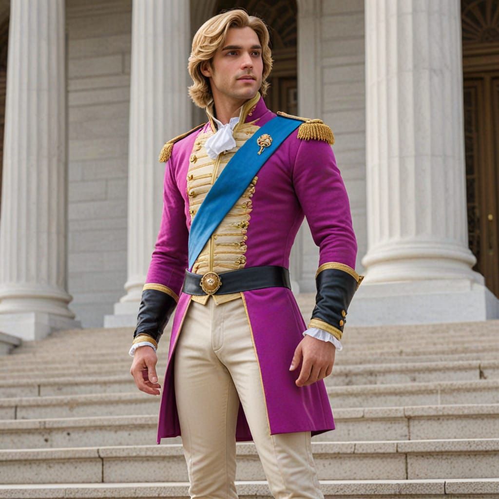 Prince Adam on Capitol Steps in Washington DC in Photorealis...