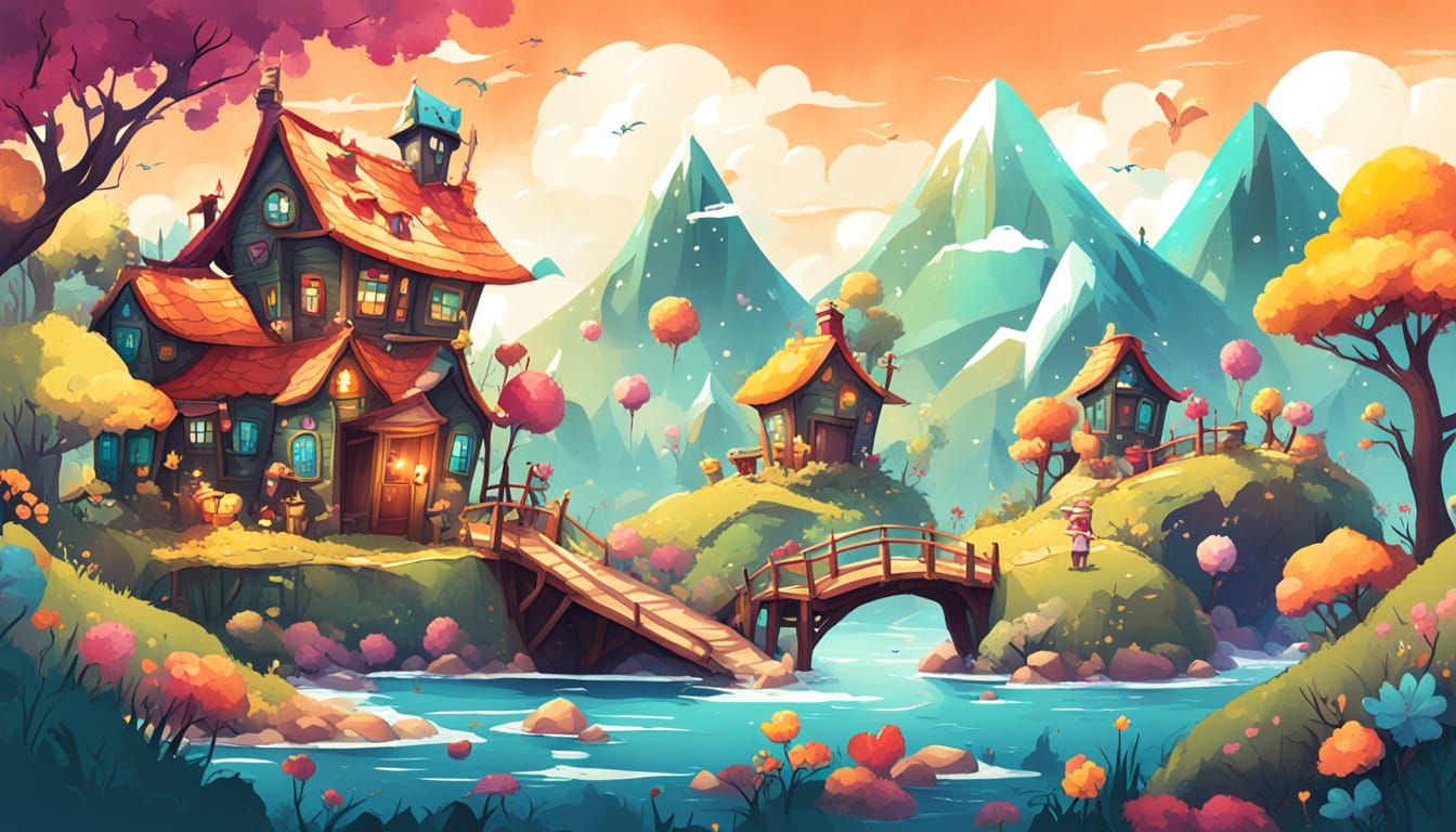 Charming Kawaii Style Illustration