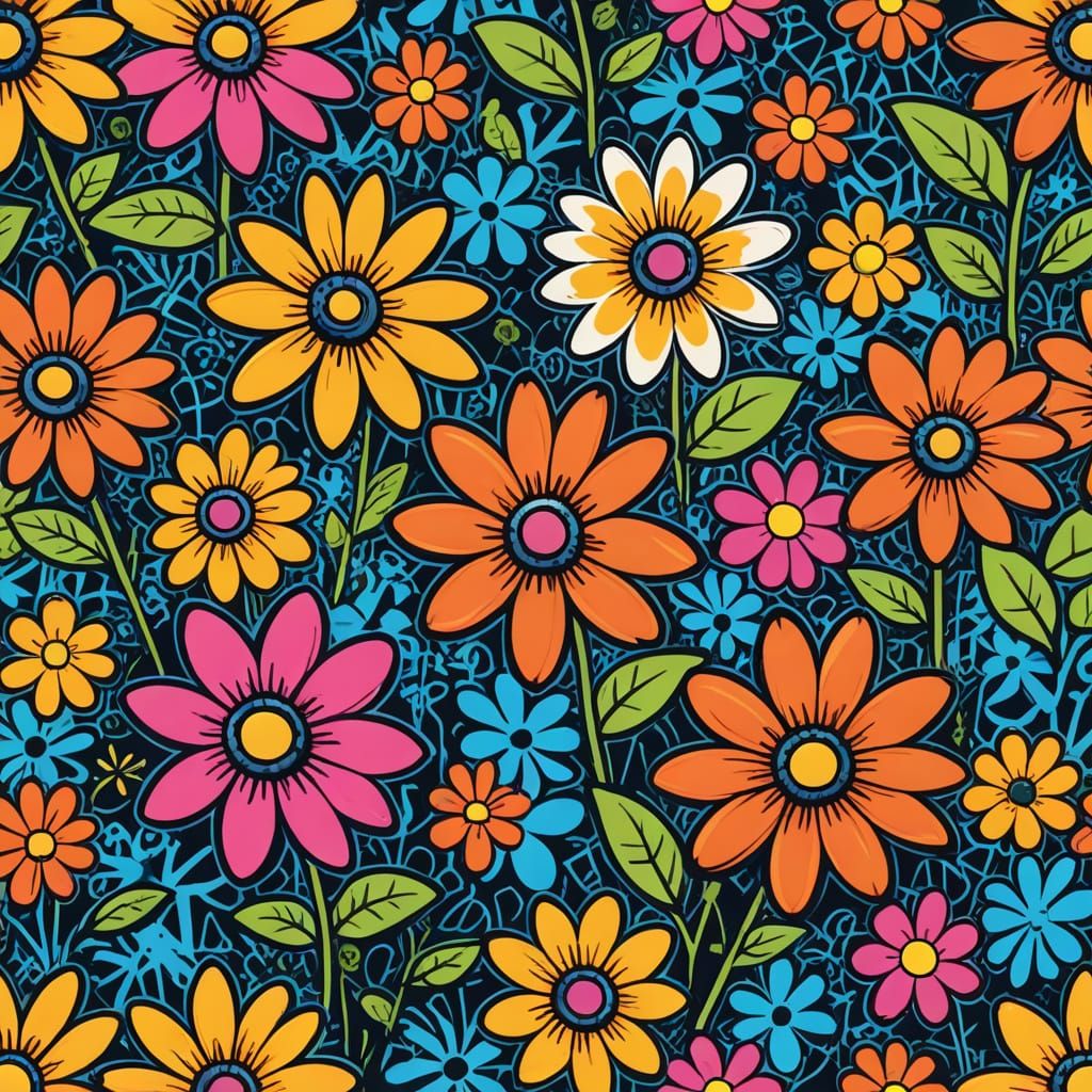 Graffiti stick flower