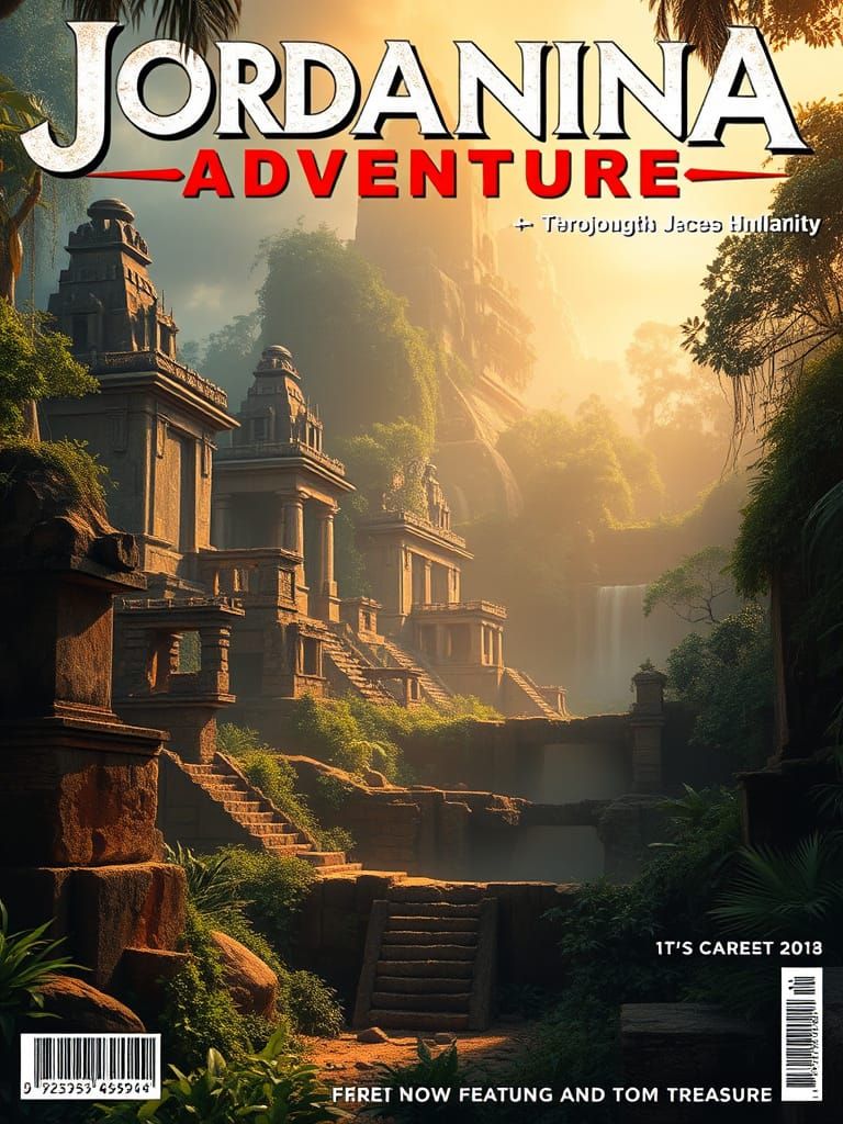 Mystical Jungle Ruins with Mayan Artifacts