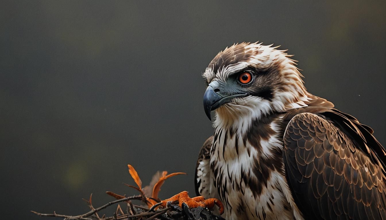 Osprey's Gaze: Intense Eyes in Dark Fantasy Art