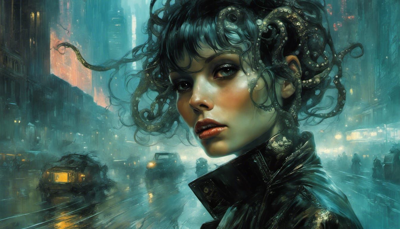 Blade Runner; gothic & ghostly octopus girl
