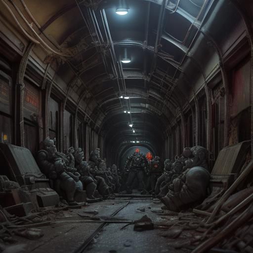 Ghostbusters Discover Skull Pikes in Dark Subway